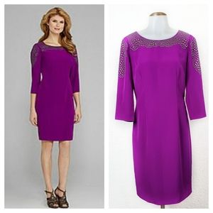 Antonio Melani | Apolonia Fitted 3/4 Sleeve Dress